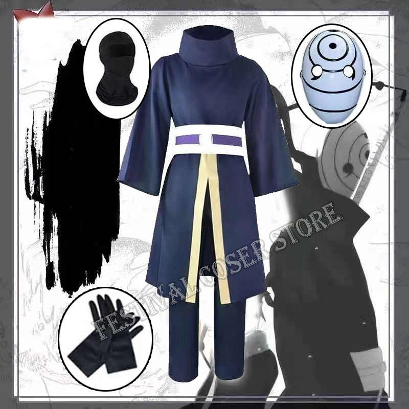 Men'S Kimono Accessories - Anime Uchiha Obito Cosplay Kostüm Cadılar
