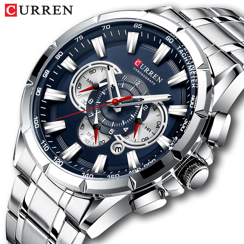 Men'S Accessories Luxury Brands - CURREN kol saati erkekler su geçirmez