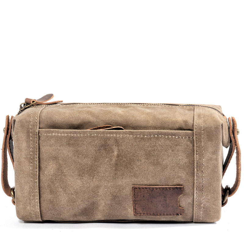 Travel Organizer Men - Mumlu Tuval Seyahat Debriyaj Saklama Çantası