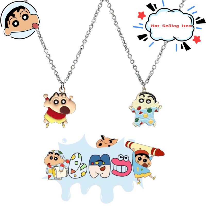 Men Accessories Style - Crayon Shin-chan karikatür kolye, sevimli Japon