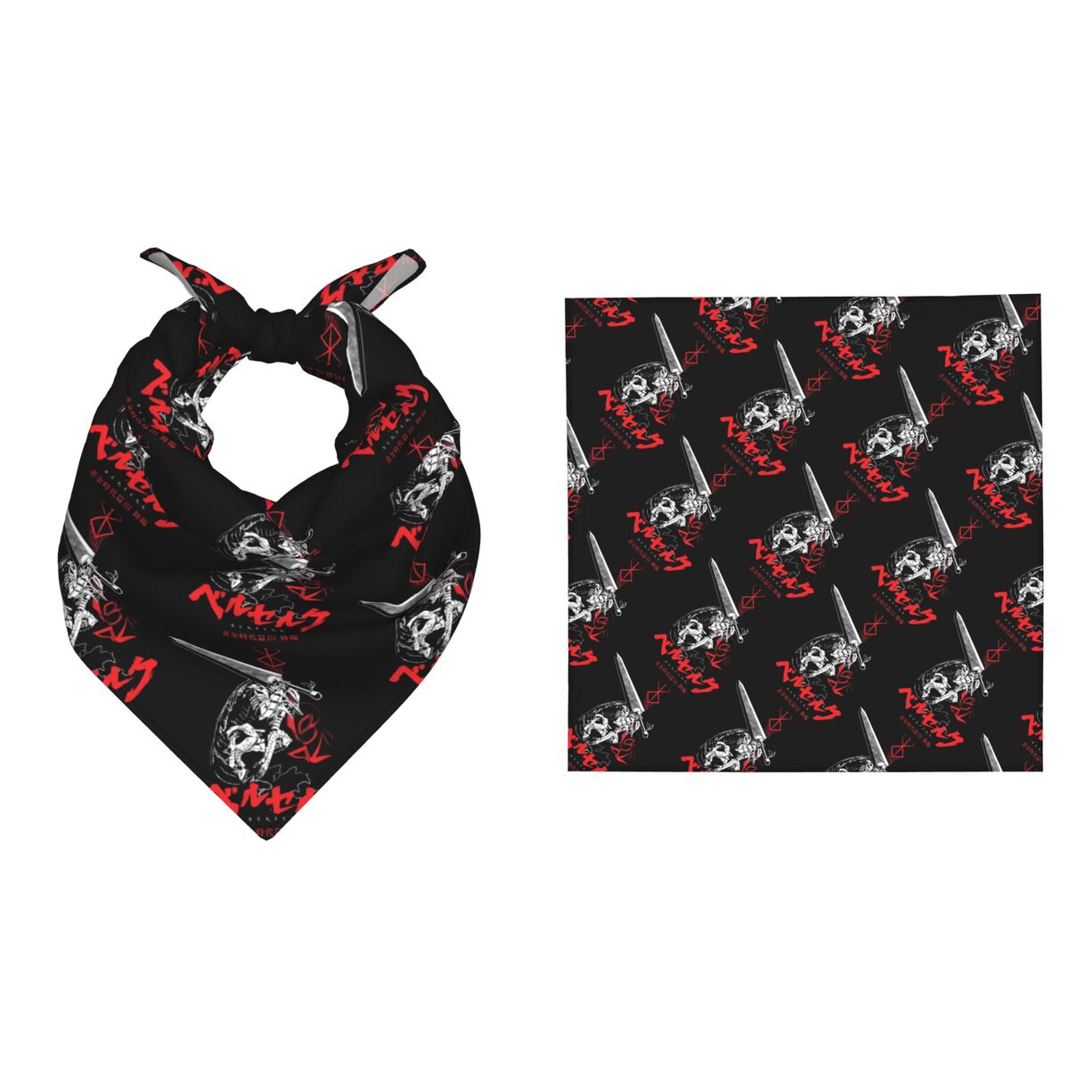 Men Accessories Brands - 55 CM B-Berserks Bandana Tatil Partileri