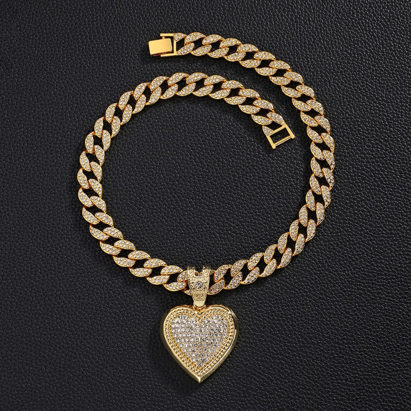 Men'S Accessories Instagram - Trendy Minimalist Kalp Kolye Kolye Erkekler-Hip