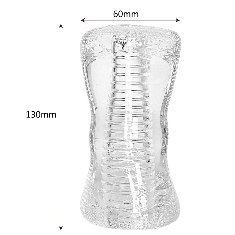 Men'S Vegan Accessories - 13 cm Erkek Masturbator Şeffaf Jöle