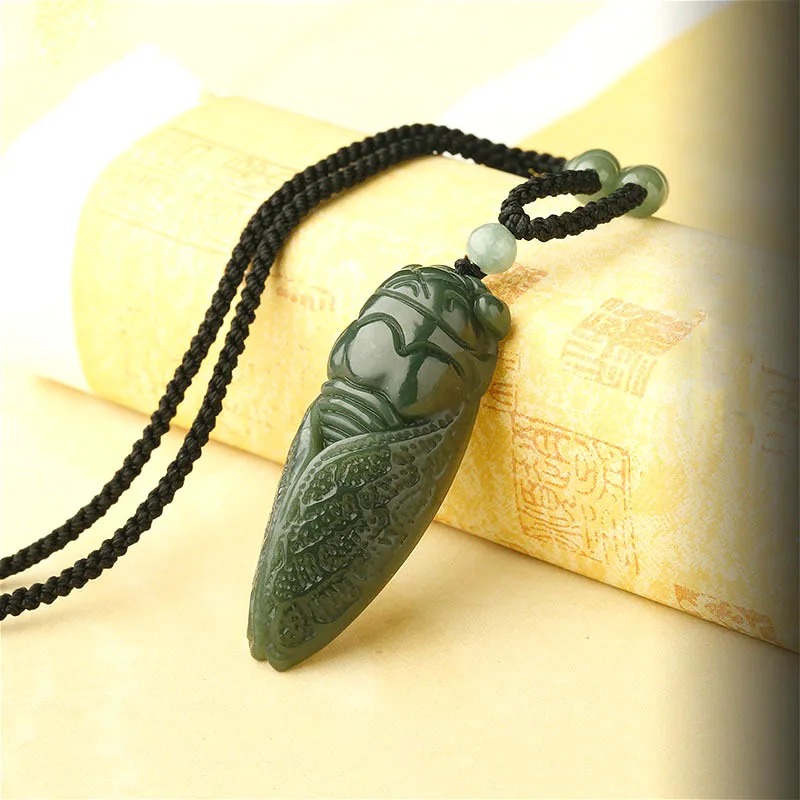 Doğal Hetian yeşim Cicada koly - Men Accessories For Hand incelemesi ve fiyatı