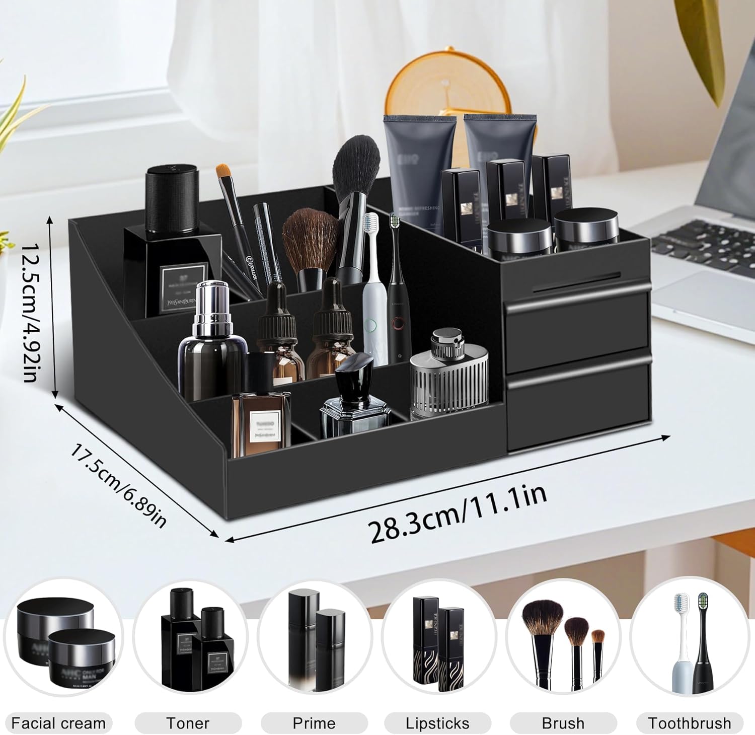 Vintage Banyo Düzenleyici Kozm - Men'S Accessories Tray incelemesi ve fiyatı
