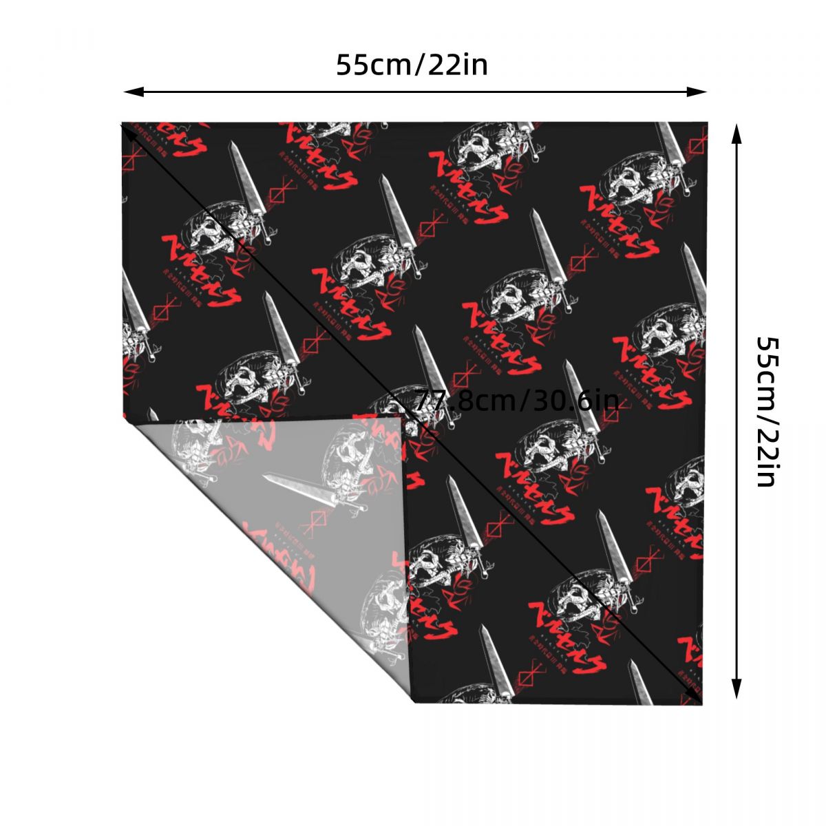 55 CM B-Berserks Bandana Tatil - Men Accessories Brands incelemesi ve fiyatı