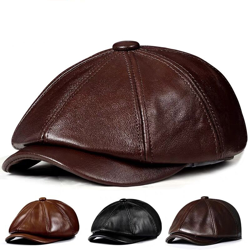 Bahar Yeni Hakiki Deri Şapka K - Men Accessories Brands incelemesi ve fiyatı