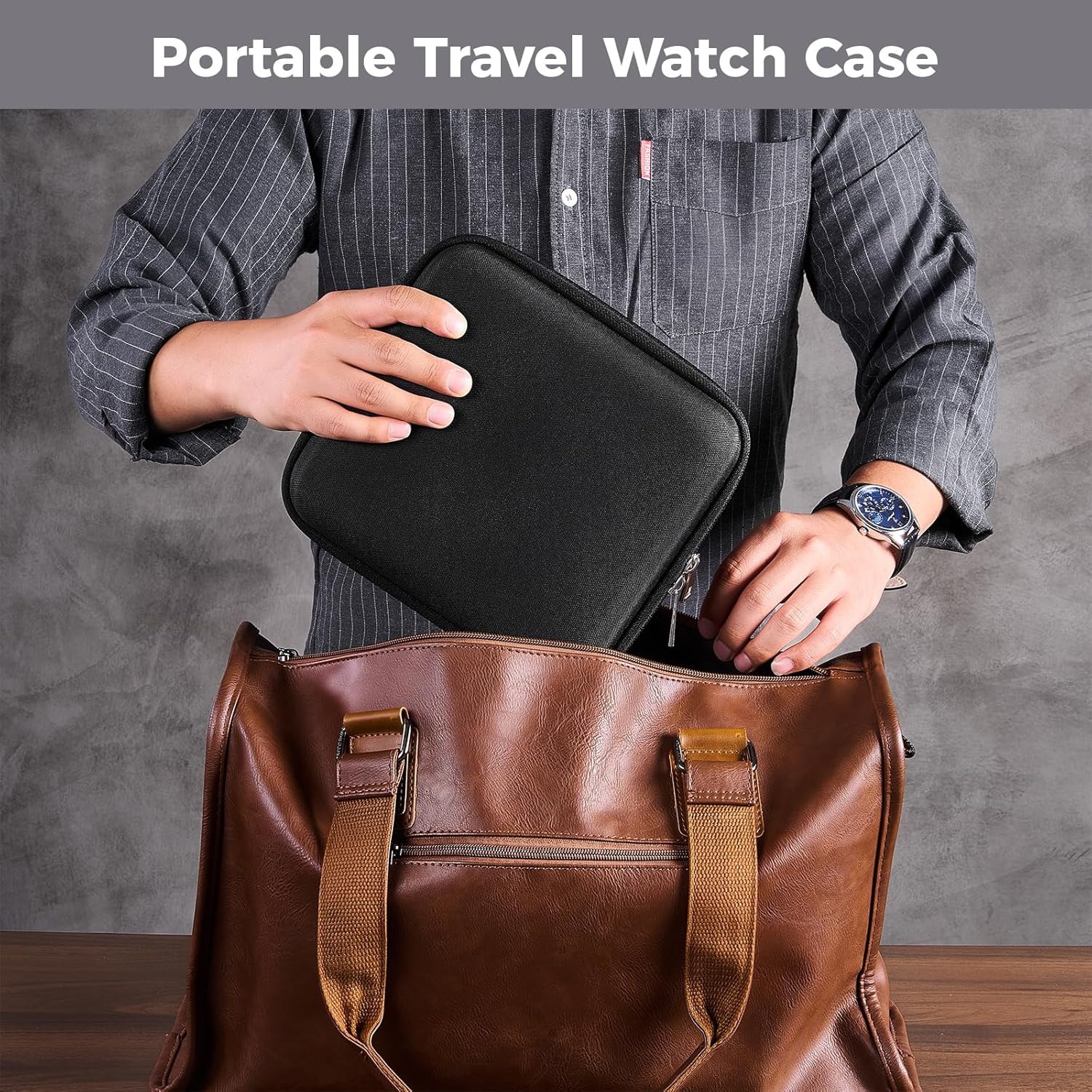 Seyahat saati bilezik saklama  - Travel Organizer Men incelemesi ve fiyatı